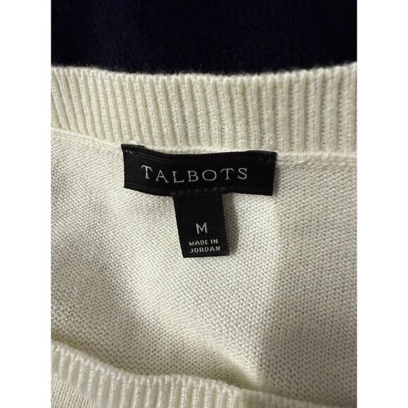 Talbots End-On-End Ombré Sweater Womens Multicolor Pullover Stretch. Sz M - Picture 4 of 7